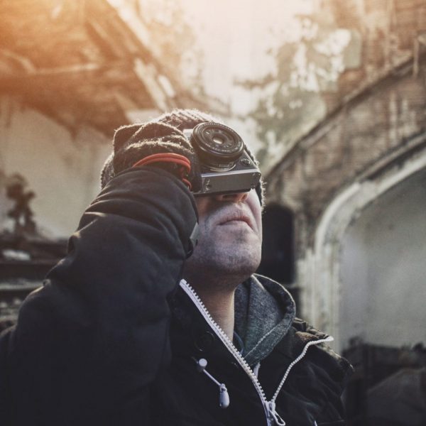man with camera