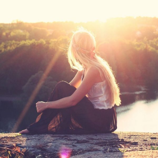 girl and sun